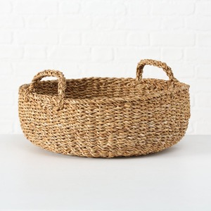 Seagrass storage <b>baskets</b> nesting <b>sea</b> <b>grass</b> <b>basket</b> organizer with handle raffia straw bowls - Product Image 1