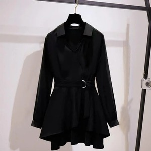 Women Trendy Premium Shirts Summer 100% Cotton Turn-<b>Down</b> Collar Shirts Full Sleeves Lightweight Women's Shirts - Product Image 3