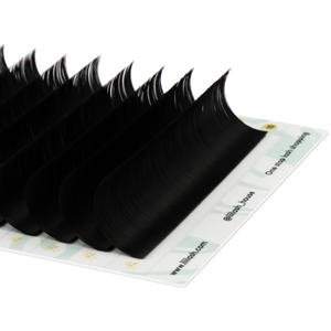Matte black cashmere silk <b>mink</b> lashes C CC D DD silk lashes individual Peeling mega volume lash trays 0.03 0.05 0.07 - Product Image 2