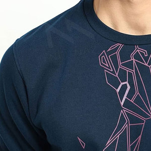 Sudadera lisa de poliéster y algodón de estilo único con sudadera de manga larga con cuello redondo para hombre - Product Image 6