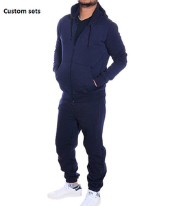 Survêtements de sport unis à fermeture éclair complète pour hommes 2 pièces survêtement pour hommes couleurs les plus récentes - Product Image 4