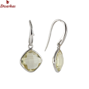 Joyería fina pendientes hechos a mano 925 plata esterlina cuarzo rosa multi piedras preciosas lágrima bisel pendientes joyería Mujer - Product Image 6