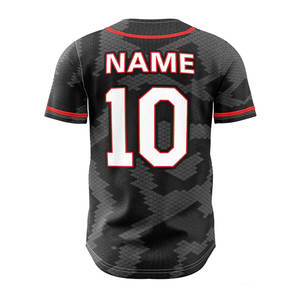 Maillot de baseball léger imprimé par sublimation à vendre Maillot de baseball de couleur unie avec logo brodé sur mesure - Product Image 3