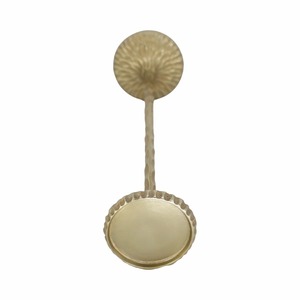 Ensemble bougeoir pilier doré décoratif autoportant chandeliers en métal ornés avec tige et base texturées - Product Image 4