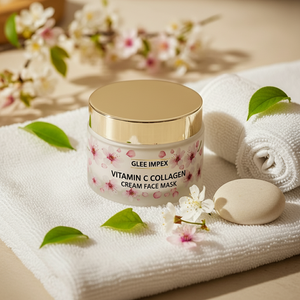 Crème Masque Visage Éclaircissante au Collagène et Vitamine C GLEE IMPEX pour Peaux Sèches - Format Échantillon Peau Radieuse et Ferme - Product Image 4