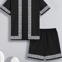 Ensemble Deux Pièces pour Homme Chemise à Manches Courtes et Short & Co-ordonné Homme Léger et Respirant Vêtements d'Été