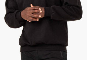 Venta al por mayor OEM personalizado pesado peso pulóver cuello redondo 100% algodón de gran tamaño Sudadera de cuello redondo sin capucha sudadera - Product Image 5