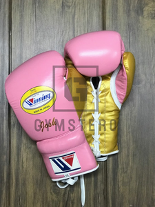 Guante de cuero genuino de alta calidad, personalizable, con cordones, para ganar puntos, con correa de muñeca ajustable y cierre de gancho y bucle, ligero. - Product Image 2