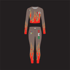 Survêtement OES personnalisé |   Ensemble sweat-shirt et pantalon brodés multicolores - Product Image 4