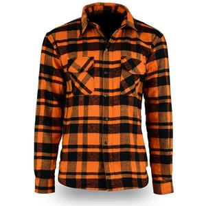 Vêtements d'équitation à vélo en aramide doublés de vente en gros Chemise à carreaux en aramide Nouvelle chemise à carreaux pour moto pour hommes - Product Image 3