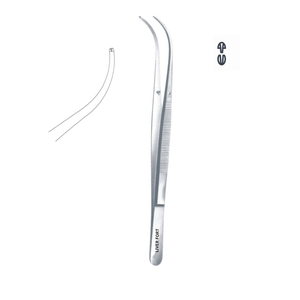 Pinzas de Apósito Médico BROPHY Premium de Venta Directa de Fábrica, 1x2 Dientes (Curvas y Dentadas), 20 cm, 8 Pulgadas, Acero Inoxidable, Manual, CE - Product Image 1