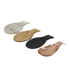 Comptoir de cuisine haut de gamme spatule de cuisson en marbre repose-cuillère table à manger décorative porte-cuillère en marbre - Product Image 5
