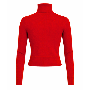 Suéter de cuello alto de punto para mujer NSPDK Sorority, jersey casual de cuello simulado, suéter cálido de cuello polo - Product Image 4