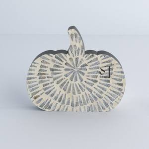 Articles chauds Nacre Citrouille Table pour Halloween Décoration Vacances Décor artisanal en gros fabriqué au Vietnam - Product Image 4