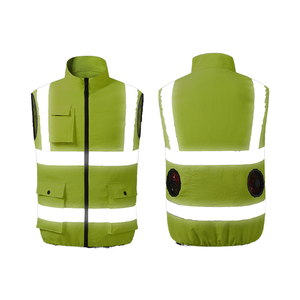 Chaleco de seguridad sin mangas de alta visibilidad con cinta reflectante para trabajadores de la construcción y exteriores - Product Image 1
