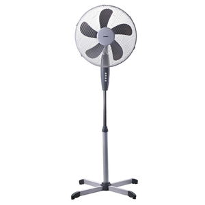 Ventilatore a piantana / 40 cm x 139 cm. 5 lame, bianche e grigie - Product Image 1