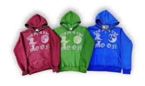 เสื้อฮู้ดดี้ฤดูหนาวแบบสั่งทำจากโรงงาน ผ้าคอตตอน 100% หนัก 500gsm ล้างสีแบบ Stone Acid Wash ปักลายฉลุขาดๆ แต่งคริสตัล ซิปฮู้ดดี้ - Product Image 5