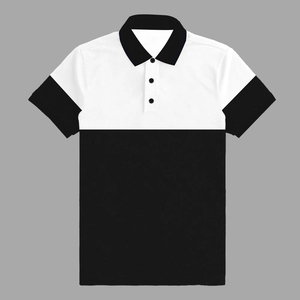 Nouveau Polo Homme Décontracté d'Été – T-shirt Tricoté à Col Roulé et Manches Courtes, Motif Uni - Product Image 1