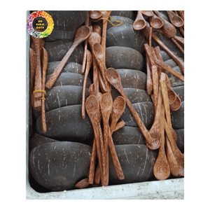 Tazón de cáscara de coco pulido natural 100% ecológico para alimentos, artesanía ligera de Vietnam - Product Image 5