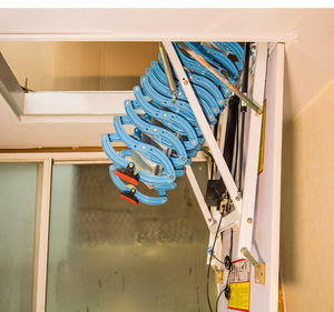 Nhà Máy bán hàng trực tiếp Heavy-Duty điện điều khiển từ xa Treo Tường Thang điện nâng gác mái Thang - Product Image 6