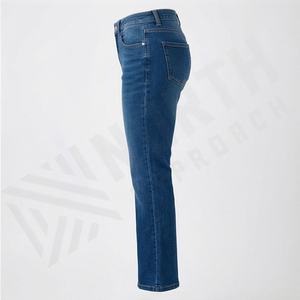 Wholesale Custom <b>Women</b> Plus Size Streetwear Cotton Shorts Fashion Work Half Pants Loose Denim <b>Jean</b> Casual Ladies Trousers - Product Image 3