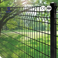 Clôture en treillis métallique 3D galvanisé vert avec revêtement PVC, sur mesure par le fabricant Sitong / Panneaux de clôture incurvés 3D