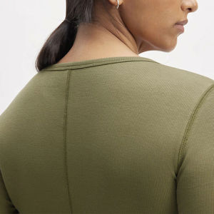 Camisetas Deportivas de Manga Larga para Mujer, Coloridas, Estilo Urbano, para Hacer Ejercicio, 100% Algodón, Secado Rápido, Venta al Por Mayor - Product Image 3