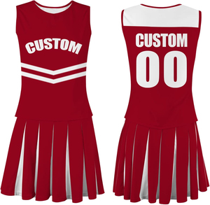 Estilo perfecto Mujeres Cheer líder Uniforme Venta caliente antiarrugas de alta calidad mujeres Cheer líder Uniforme con mangas cortas - Product Image 1