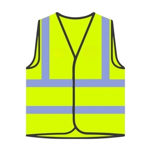 Chaleco de Seguridad Reflectante de Alta Visibilidad de Poliéster para Trabajos en Carreteras y Construcción, Impermeable, con Logotipo Personalizable - Product Image 1