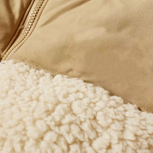 Hooded Canvas Formal Puffer <b>Jacket</b> for Men Warm Winter Outerwear <b>with</b> Cotton <b>Lining</b> Soft <b>Fleece</b> & Bulk Supply - Product Image 5