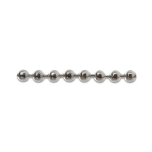 Catena a Perline in Ottone Nichelato mm. 3,5 - Product Image 2