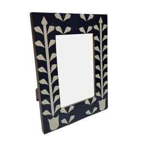 Derniers cadres photo indiens en bois et métal fabriqués à la main avec incrustation d'os Accessoires de table conçus pour l'exportation - Product Image 1