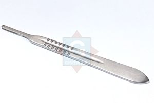 Manche de scalpel BP en acier inoxydable avec lames chirurgicales Ensemble d'outils chirurgicaux réutilisables - Product Image 4