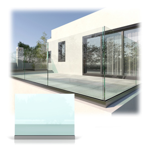 Custom Modern Design Frameloze Gehard Glas Reling Systeem Indoor Outdoor <span class=keywords><strong>U</strong></span> Kanaal Aluminium Leuning Voor Balkon Trapdek - Product Image 3