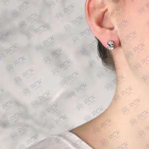 925 <b>Sterling</b> <b>Silver</b> 2.00 TCW Oval Cut <b>Stud</b> Moissanite Earrings for Women/ Anniversary Gift Jewelry for Her Diamond <b>Studs</b> - Product Image 5