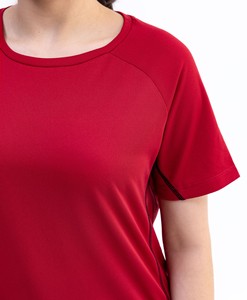 Women's Athletic T-Shirt Ideal for Fitness Training Quick Dry Sports <b>Tops</b> Gym Workout Running Tees Wholesale - Product Image 3
