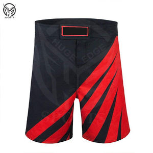 Pantalones Cortos de MMA de Último Diseño, Ligeros, Elásticos en Dos Direcciones, con Panel Elástico en el Entrepierna, Pantalones Cortos de MMA para Hombre - Product Image 1