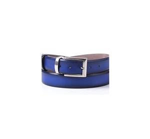 Cinturón de cuentas de cuero genuino hecho a mano para hombre con hebilla de metal personalizable hecho en Turquía - Product Image 1