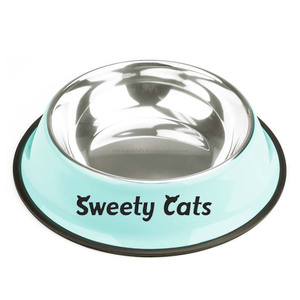 Cuencos de Metal hechos a mano para gatos, forma personalizada, antideslizantes, coloridos, antideslizantes, Estilo Vintage - Product Image 5