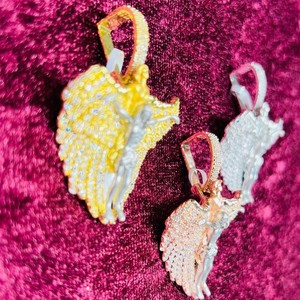 Personalizable 14K oro sólido hombres colgante de alta calidad Hip Hop diamante joyería elegante Moissanite diseño diamante probador incluido - Product Image 6