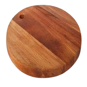 Planche à découper rectangulaire en bois d'acacia brun poli de 14 pouces, accessoires de cuisine naturels QAMAR OVERSEAS - Product Image 3
