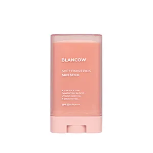 [KIOSKIN] Brand BLANCOW SOFT FINISH PINK SUN STICK No Sticky for All Skin Types , Face and Body, Quick Sunstick Protection Bar