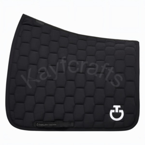 Almohadilla de sillín de doma acolchada geométrica Ajuste anatómico Forro de gofres antibacteriano - Product Image 1