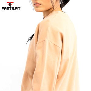 Último diseño Winters Jumper 100% algodón cuello redondo sudaderas Casual logotipo personalizado pulóver sudadera para mujer - Product Image 5