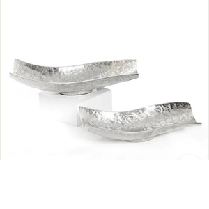 Haute qualité durable plat de service fête de mariage décoration restauration plateau de service fabriqués à la main vente chaude plateaux en métal - Product Image 1