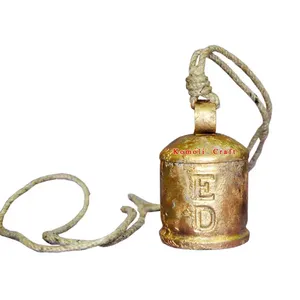 Standard Quality Latest Design Multicolor Iron Metal Mini <b>Cow</b> <b>Bells</b> at Wholesale Price for Export From India - Product Image 4