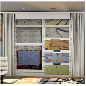 מובנה חשמלי הניתנים להתאמה אישית של חלון תריסים מודפס דפוס דקורטיבי אור רולר עשוי בד טיואן - Product Image 5