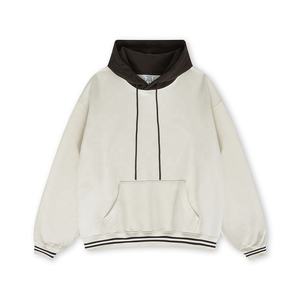 Sudaderas con capucha térmicas andrajosas Vintage lavadas con ácido para hombre de peso pesado personalizadas al por mayor, ropa de calle con patrón 3D bordado de tela francesa - Product Image 4