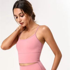 เสื้อกล้ามสายเดี่ยวทรงสปอร์ตสำหรับผู้หญิงเสื้อกล้ามเอวลอยสำหรับเล่นฟิตเนสเล่นกีฬาปรับแต่งได้โลโก้หน้า - Product Image 6