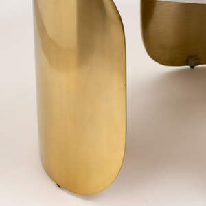 Mesa de centro de panel de roca con combinación redonda Simple moderna, muebles de Metal de acero inoxidable de diseñador para personas mayores para sala de estar de Hotel - Product Image 3